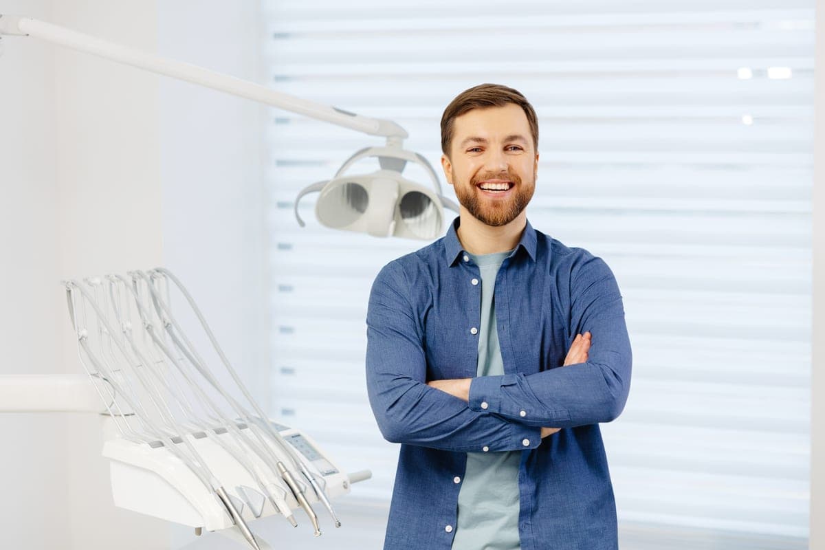 Confident smile after treatment with a cosmetic dentist in Clearwater