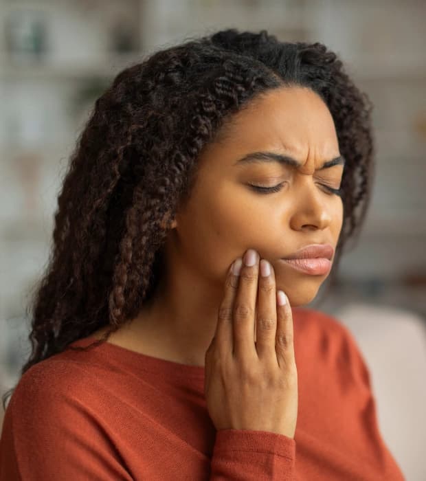 Patient receiving prompt care from an emergency dentist in Clearwater, FL